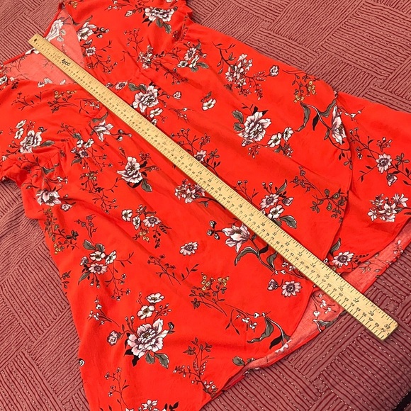 H&M Mama size large Red Floral Dress - Picture 8 of 15